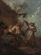 Jean-Antoine Watteau Peasant Dance china oil painting reproduction